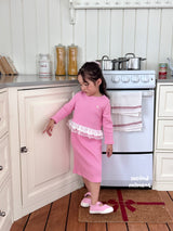 ［second moment］Coco frill stripe set up