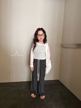［comma］Stripe double strap sleeveless tops