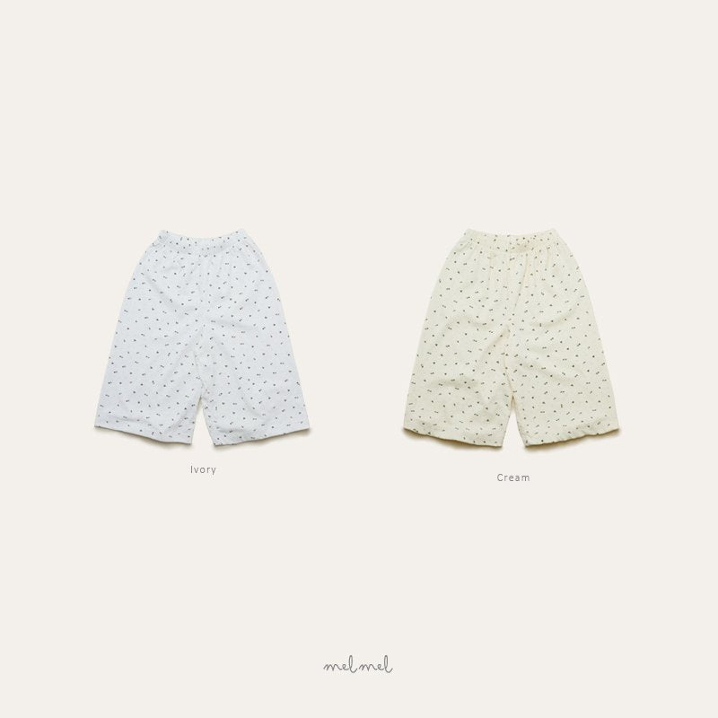 ［melmel］Mini flower pants