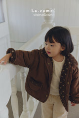 ［La.camel］Brownie  reversible padding jacket