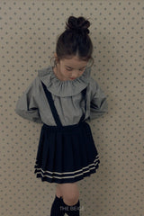 ［The beige］Flower Blouse