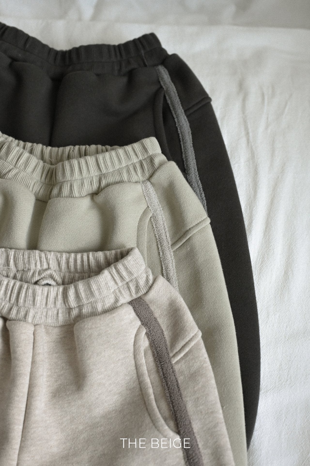 ［The beige］Tape hoodie set