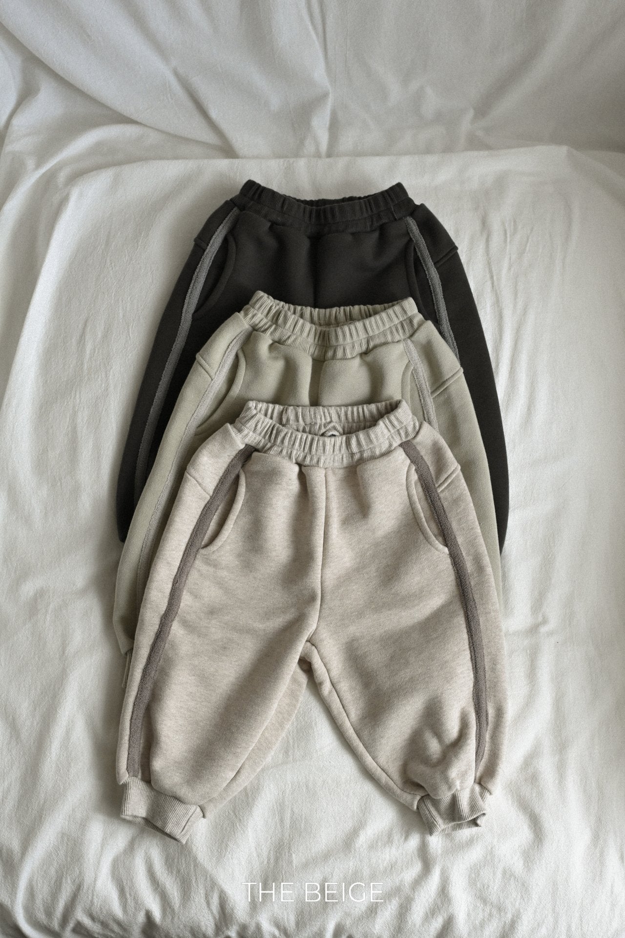 ［The beige］Tape hoodie set