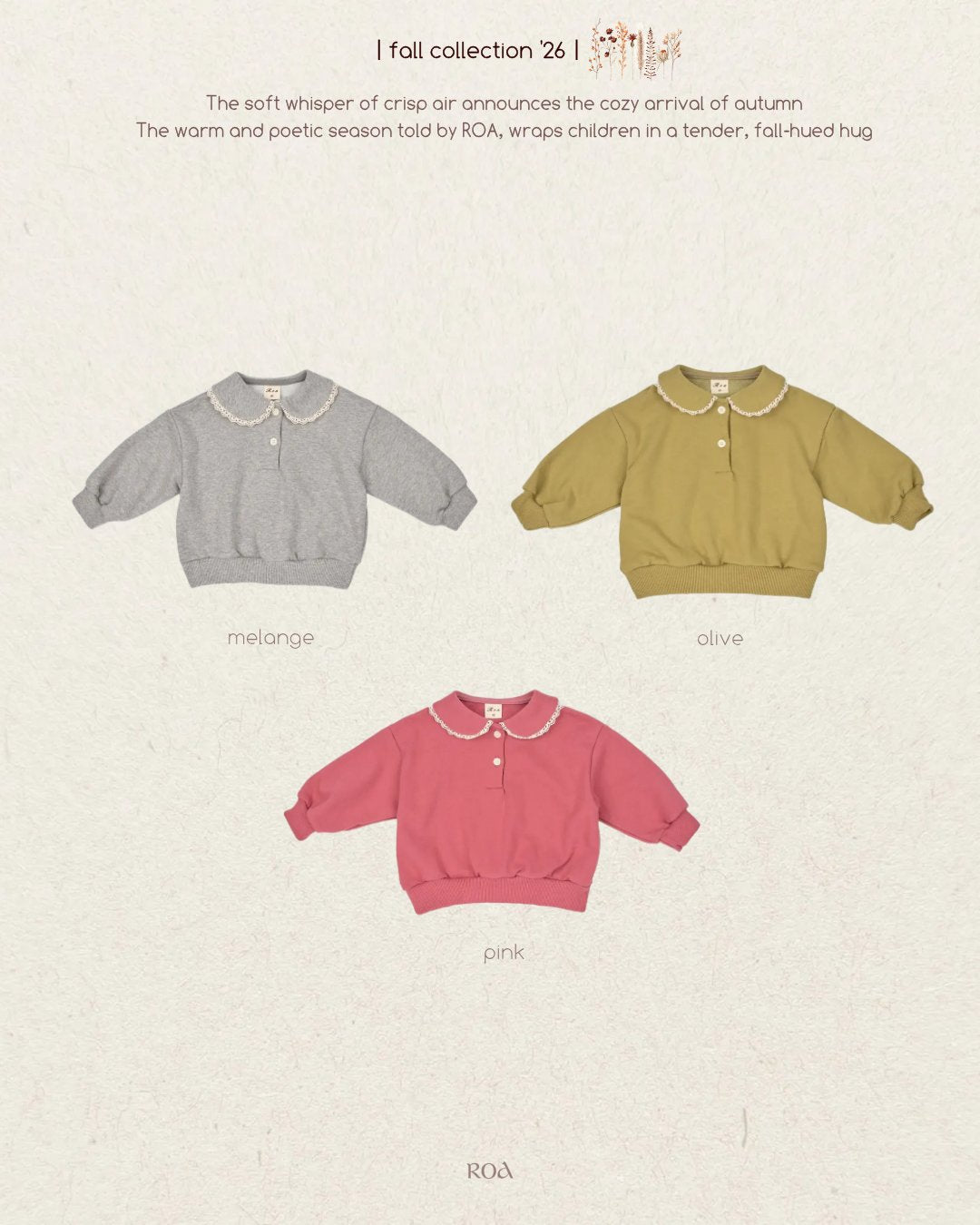 ［ROA］Pudding Sweatshirt