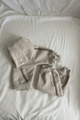 ［The beige］Tape hoodie set