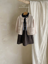 ［Mon petit bebe］Monde embroidery blouse