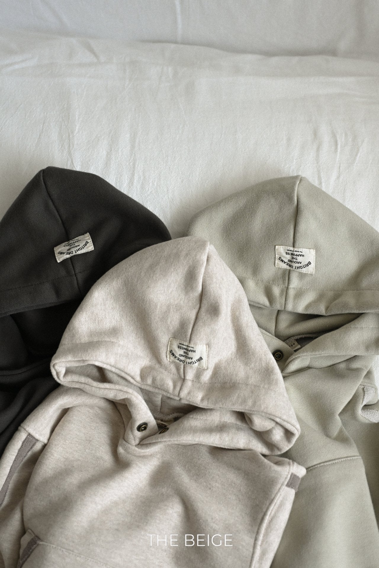 ［The beige］Tape hoodie set