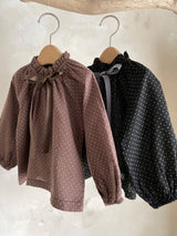 ［Mon petit bebe］Monde embroidery blouse