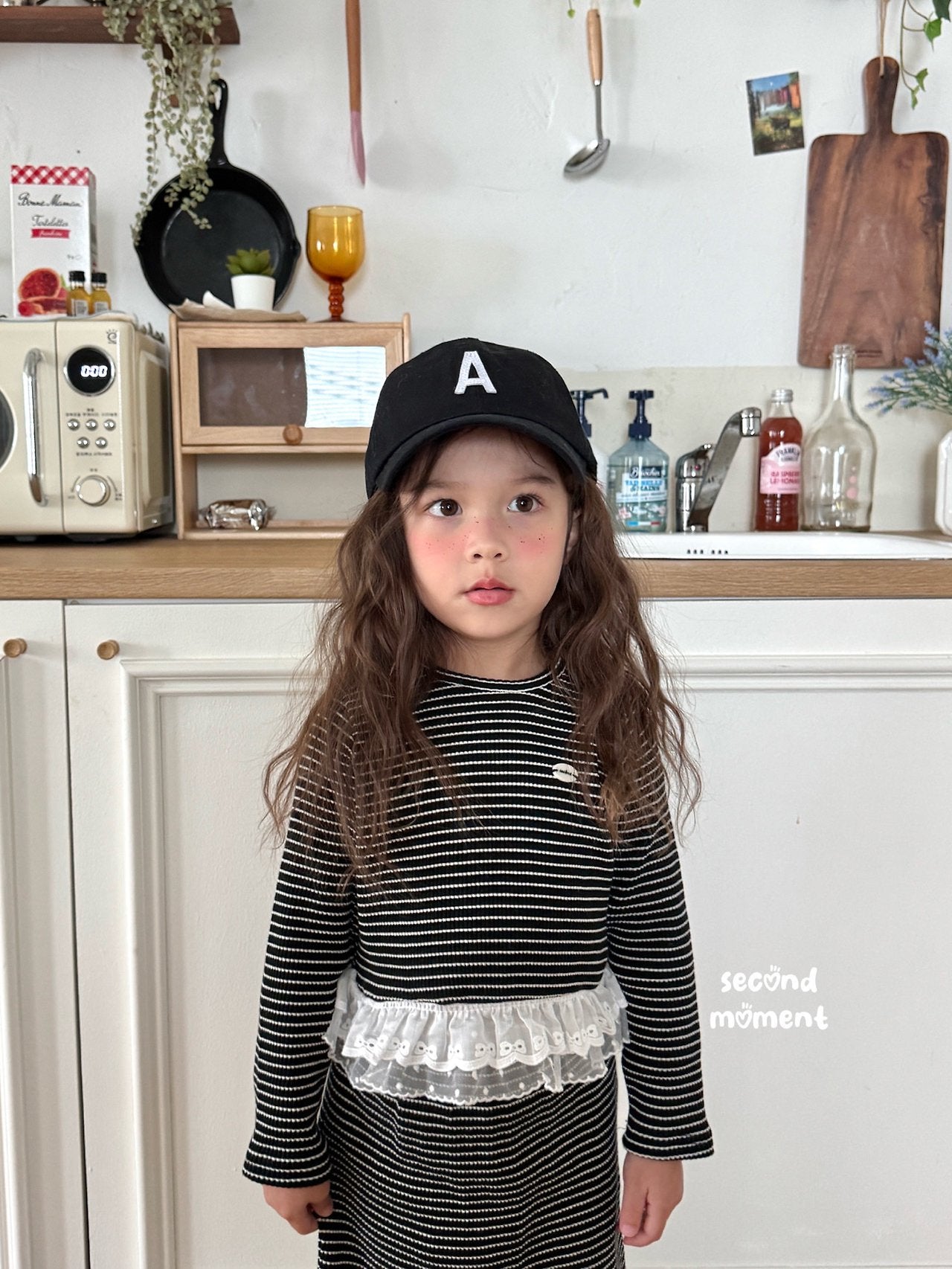 ［second moment］Coco frill stripe set up