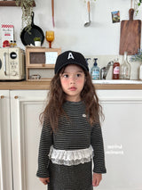 ［second moment］Coco frill stripe set up
