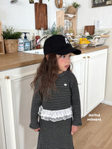 ［second moment］Coco frill stripe set up