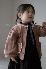 ［Mon petit bebe］Monde embroidery blouse