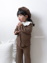 ［mimi market］Liz rib cardigan