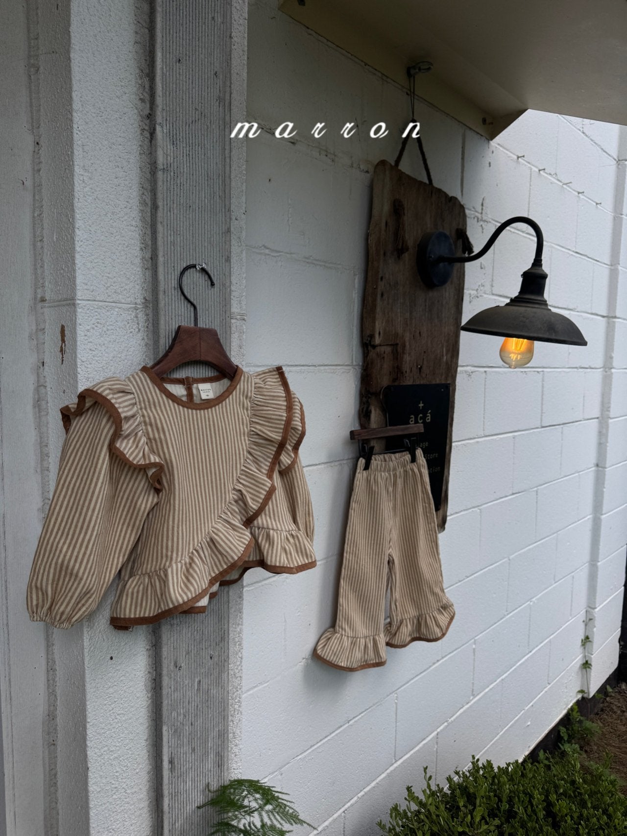 ［marron］Lala frill blouse
