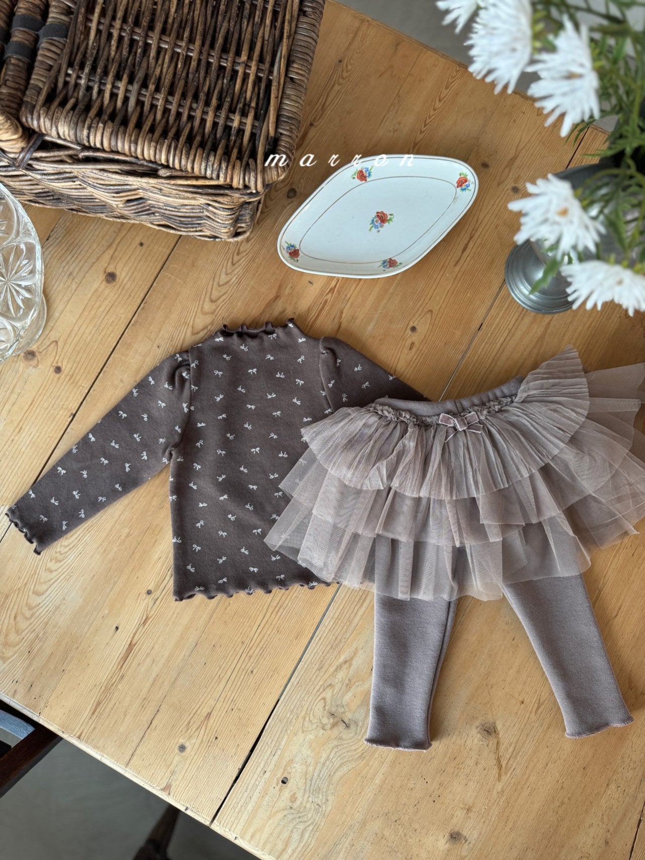 ［marron］Tutu warm leggings