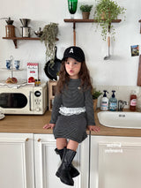 ［second moment］Coco frill stripe set up