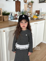 ［second moment］Coco frill stripe set up