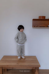 ［The beige］Tape hoodie set