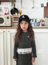 ［second moment］Coco frill stripe set up