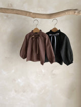 ［Mon petit bebe］Monde embroidery blouse