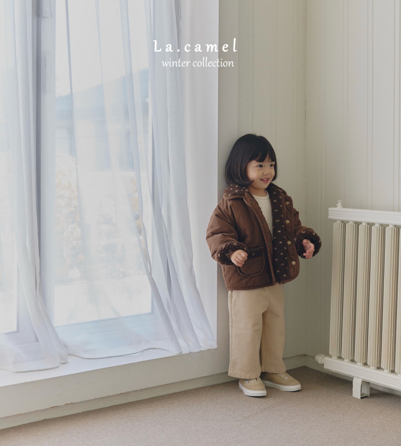 ［La.camel］Brownie  reversible padding jacket
