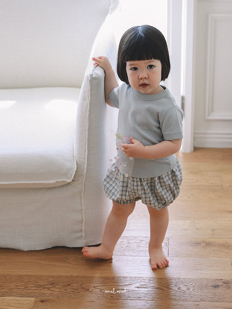 ［melmel］Popo check short bloomer