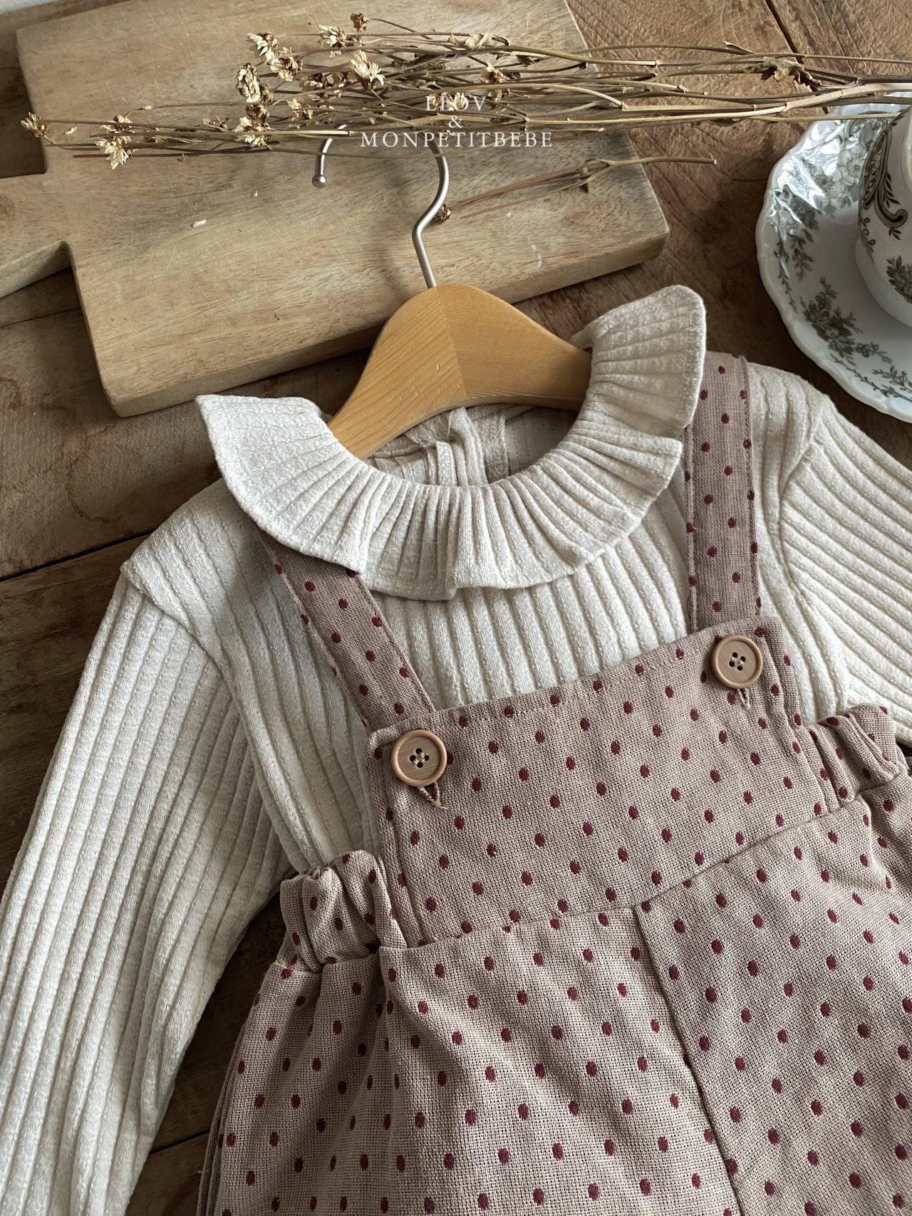 ［Mon petit bebe］Clara ruffle tops