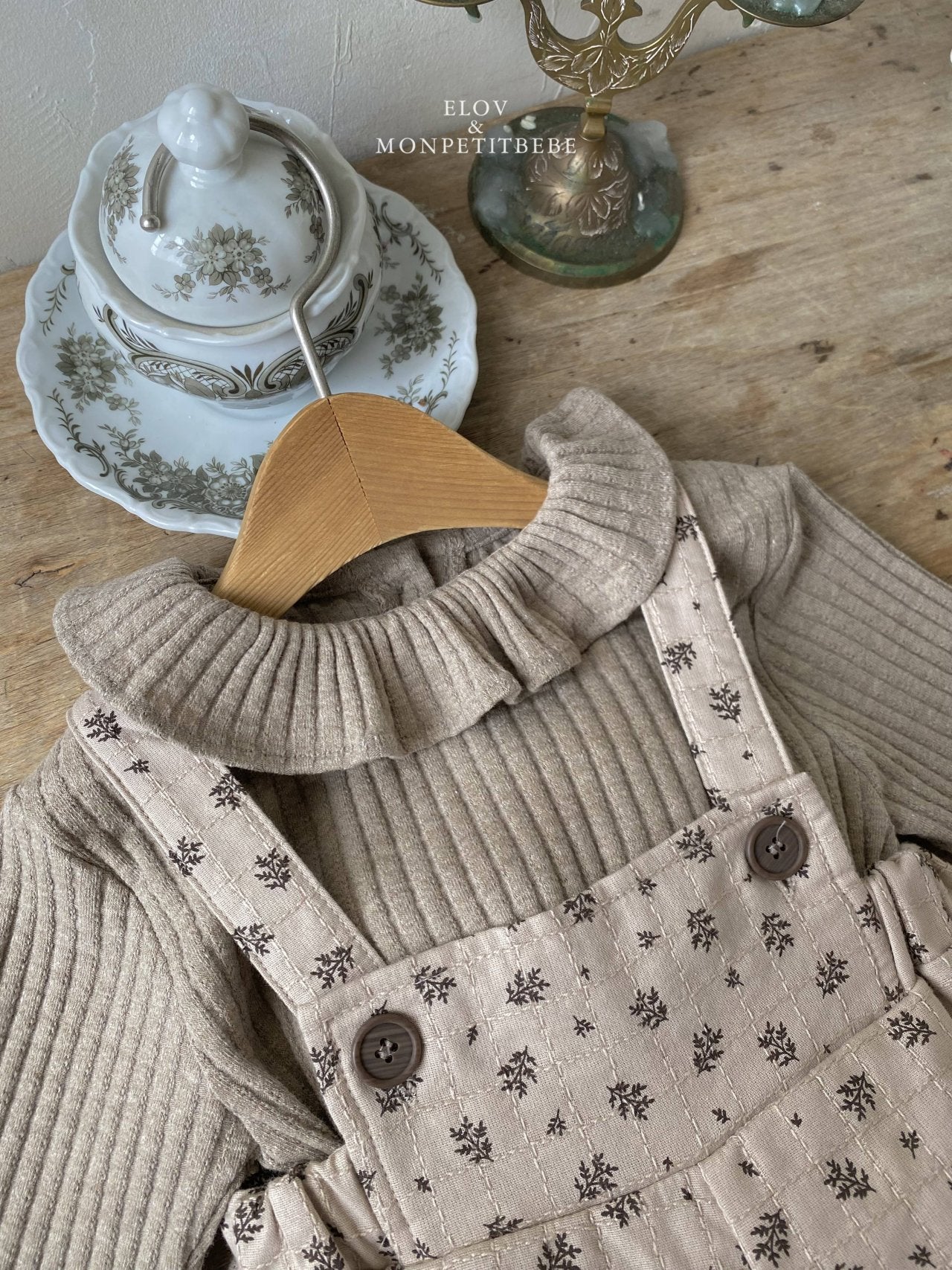［Mon petit bebe］Clara ruffle tops