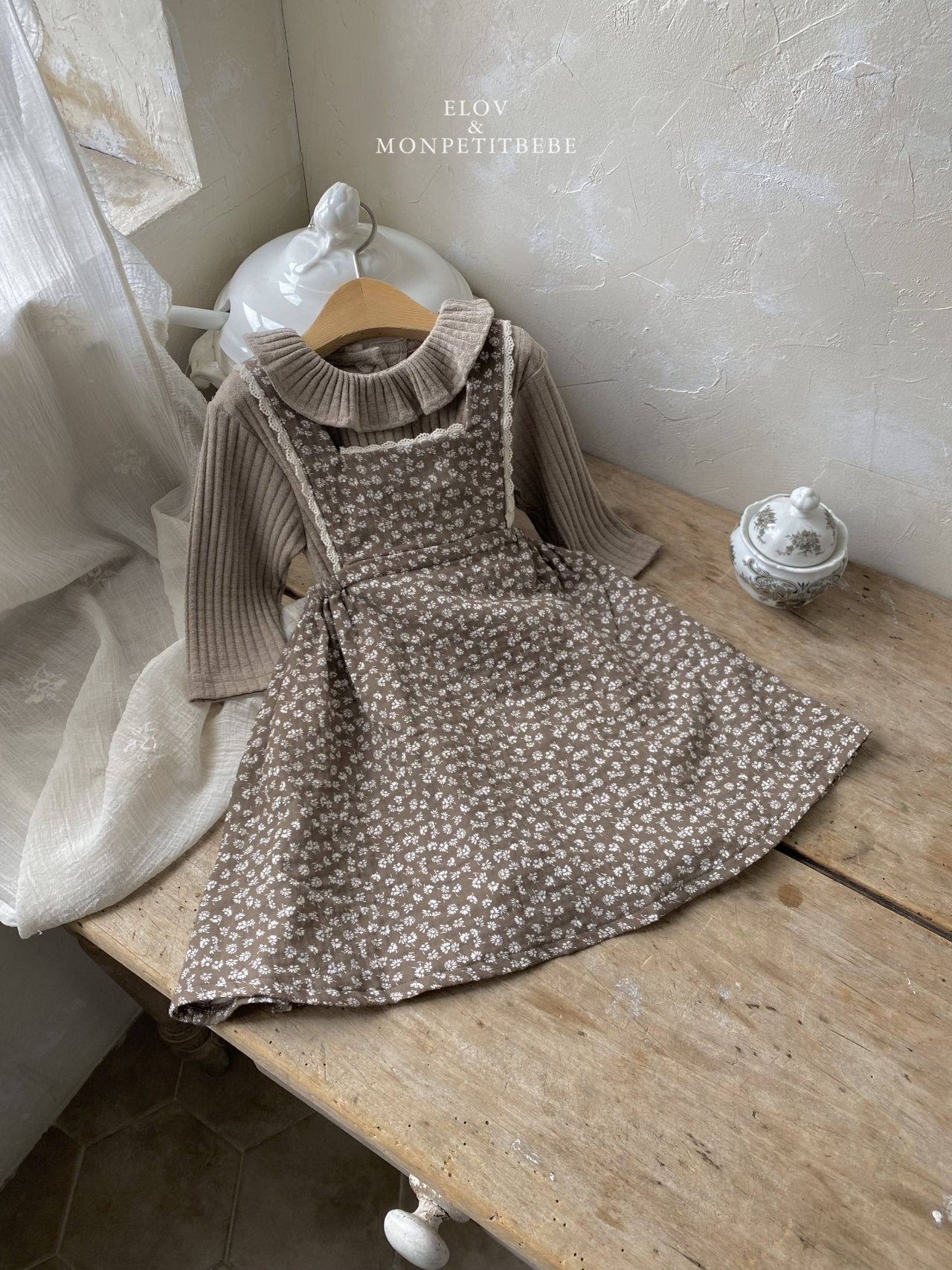 ［Mon petit bebe］Clara ruffle tops