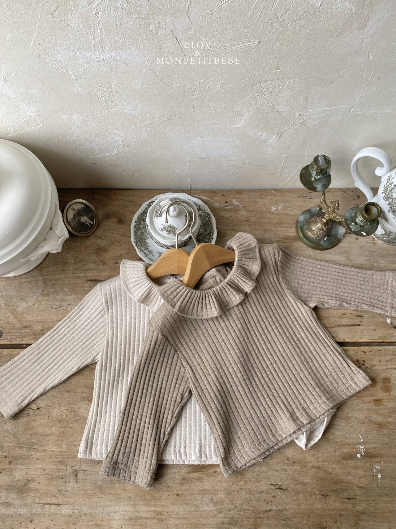 ［Mon petit bebe］Clara ruffle tops