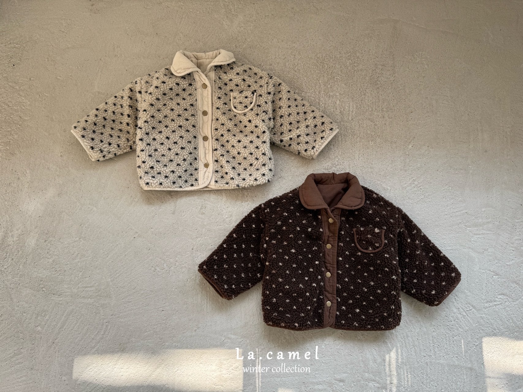 ［La.camel］Brownie  reversible padding jacket