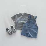 ［Bonito］Incision denim overalls