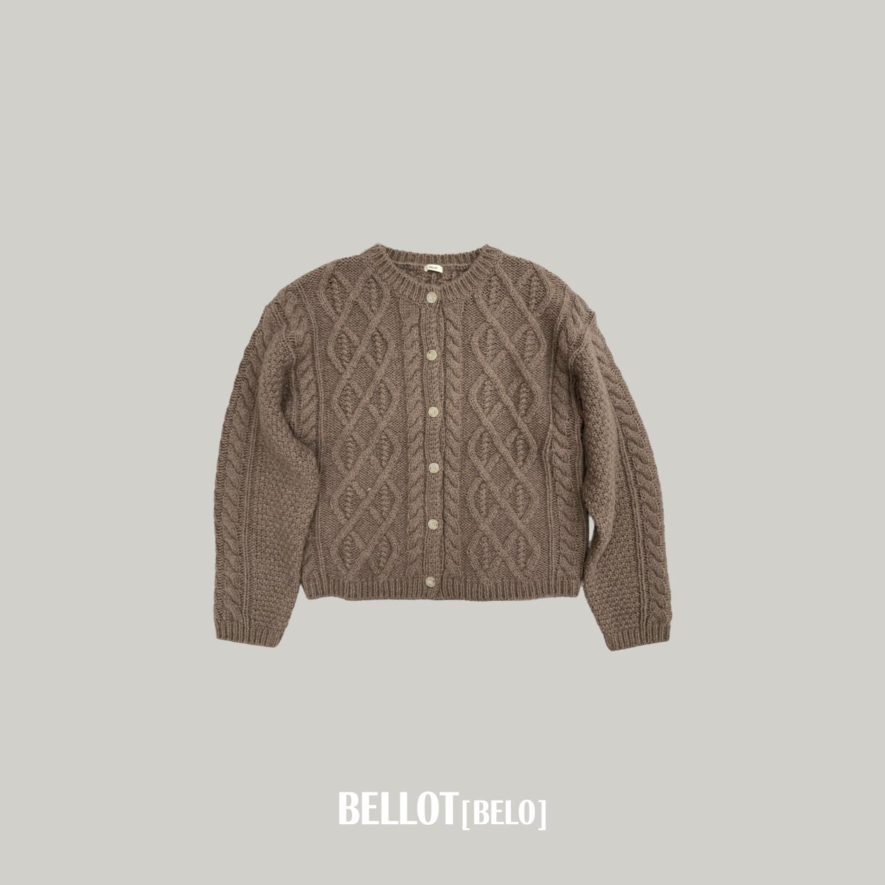 ［BELLOT］Alpha wool cardigan (mom)