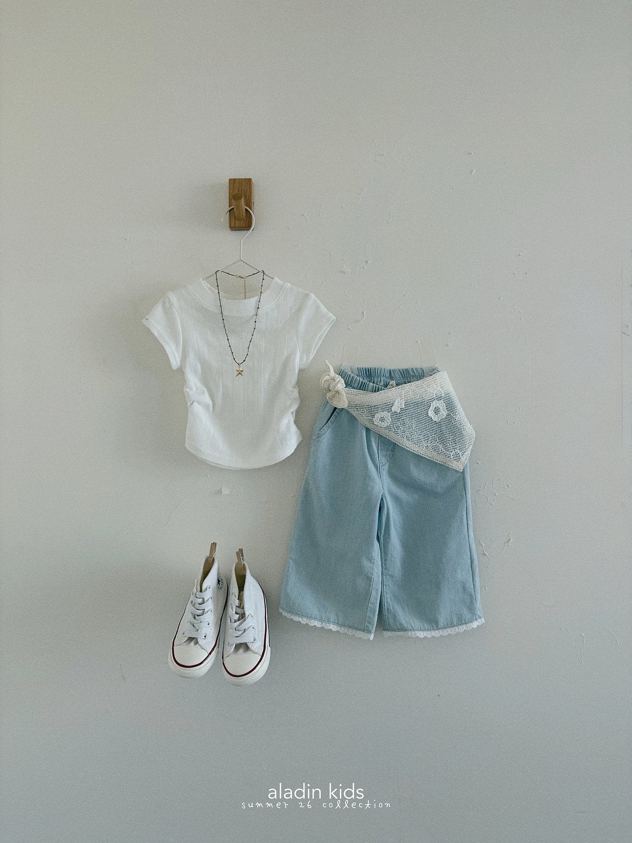 ［aladin］Eyelet shirring tops
