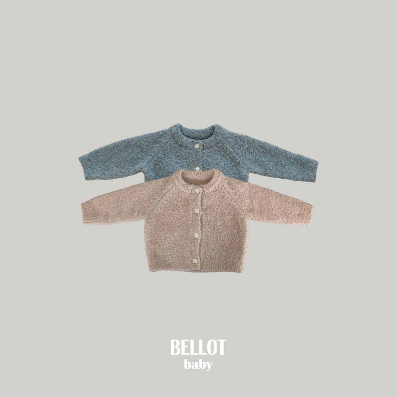 ［BELLOT］Curly alpaca cardigan (baby)