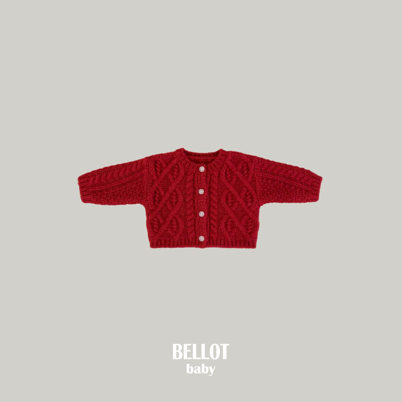 ［BELLOT］Alpha wool cardigan (baby)