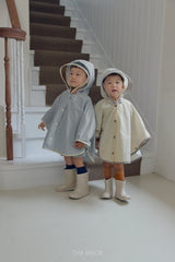 ［The beige］Poncho raincoat