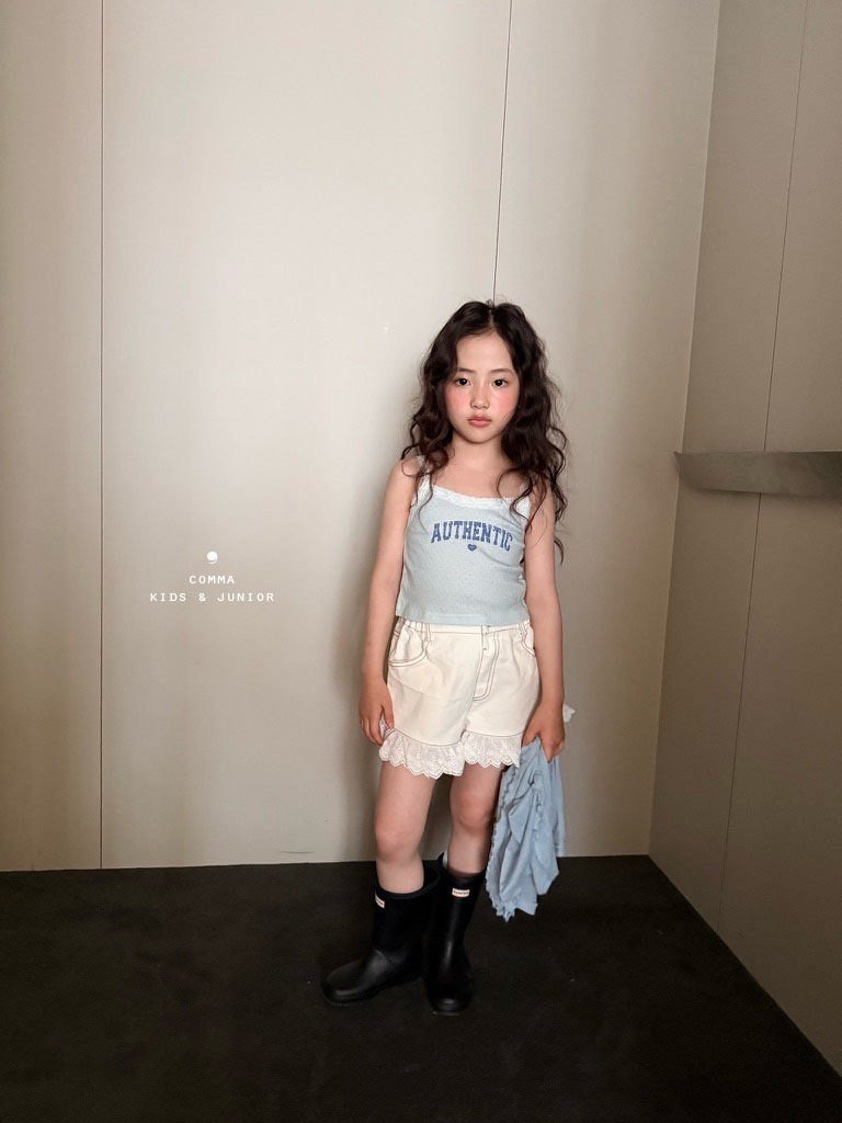 ［comma］Authentic lace sleeveless tops