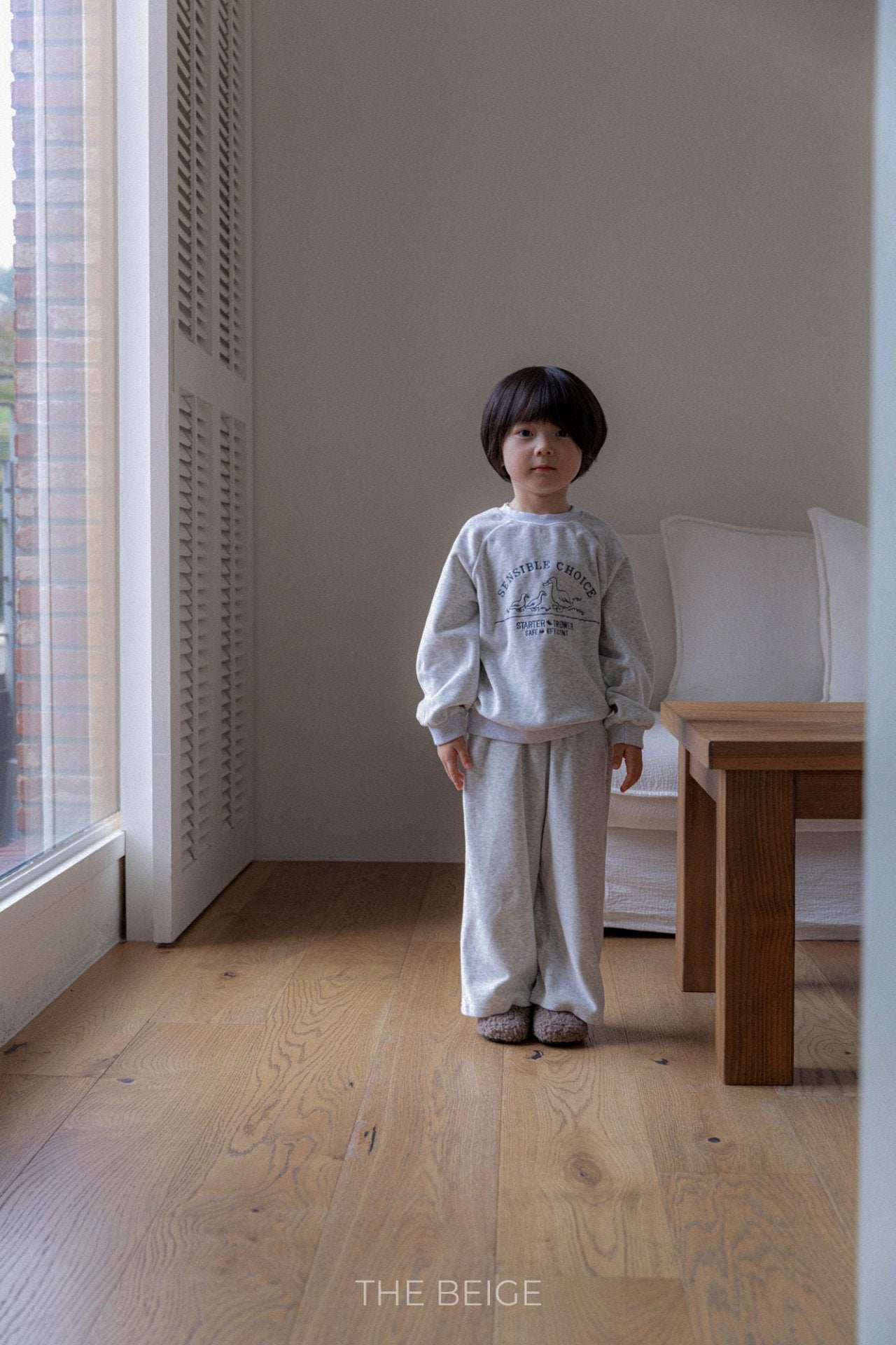 ［The beige］Velvet mtm