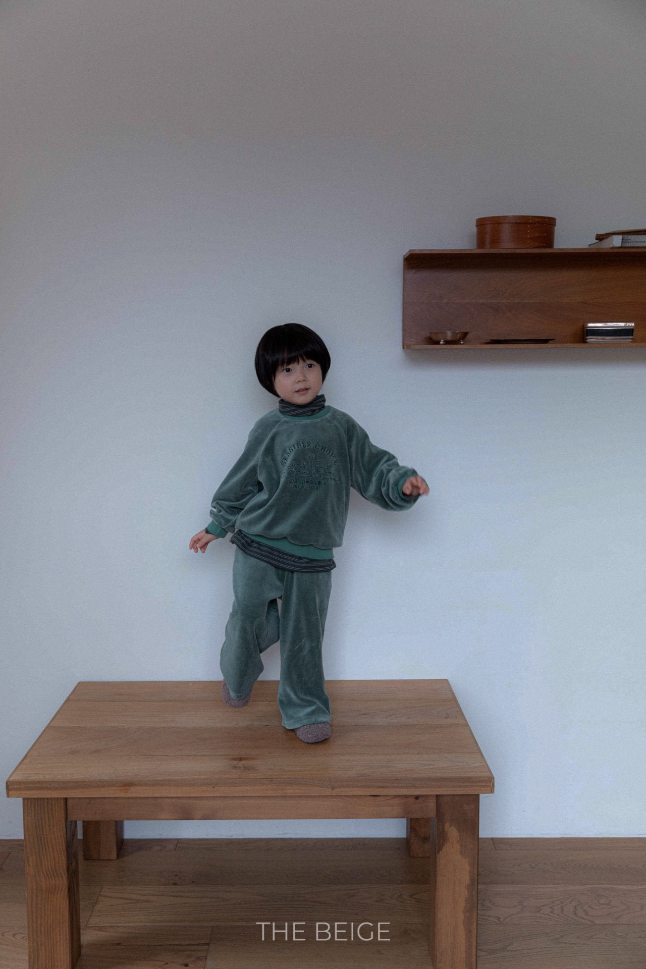 ［The beige］Velvet mtm