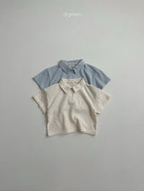 ［digreen］Bobo eyelet collar tee