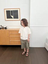 ［digreen］Bobo eyelet collar tee