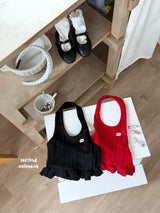 ［second moment］Twist halter neck tops