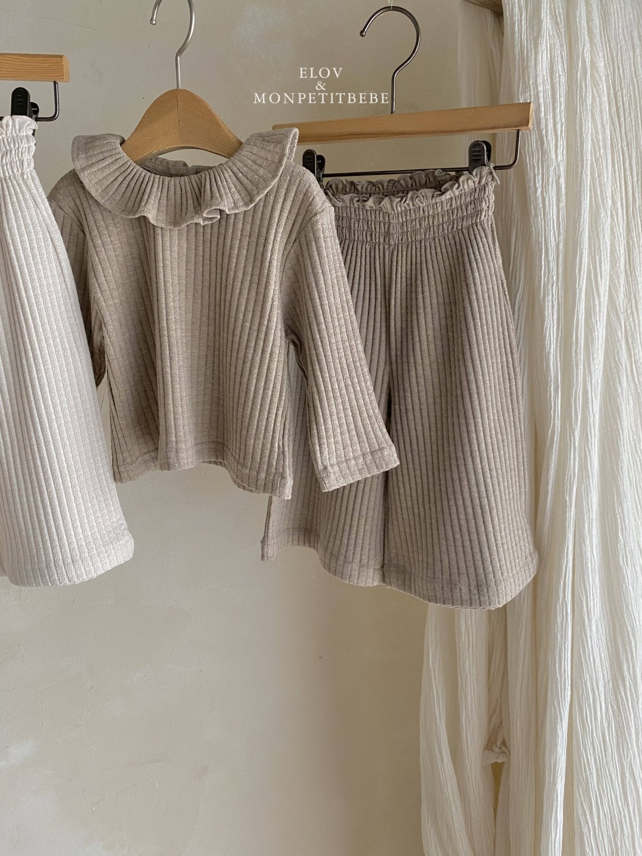 ［Mon petit bebe］Clara ruffle tops
