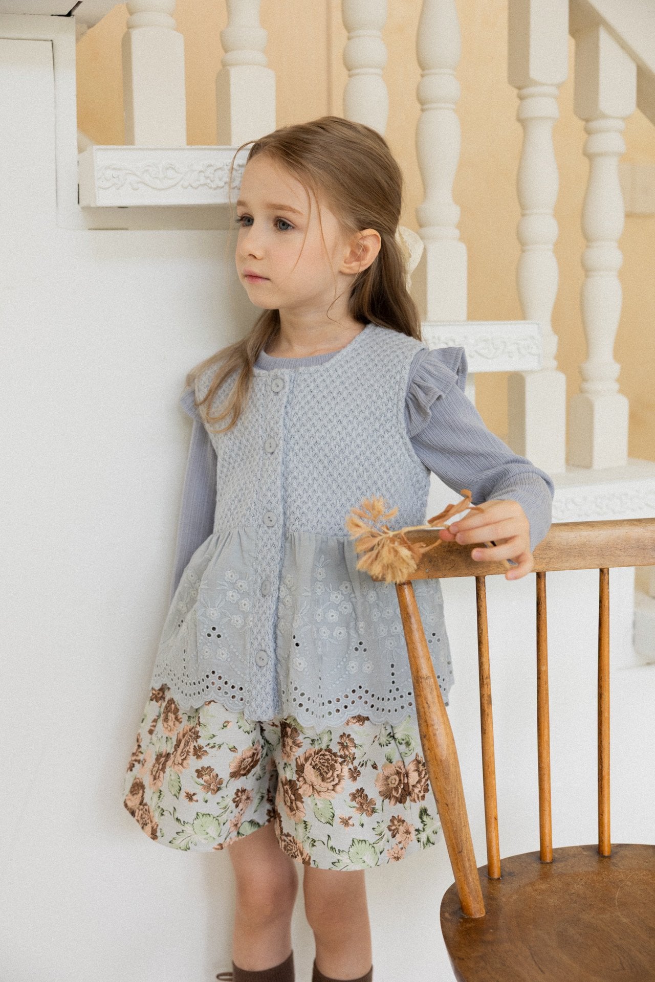 ［perrobebe］Helena knit vest