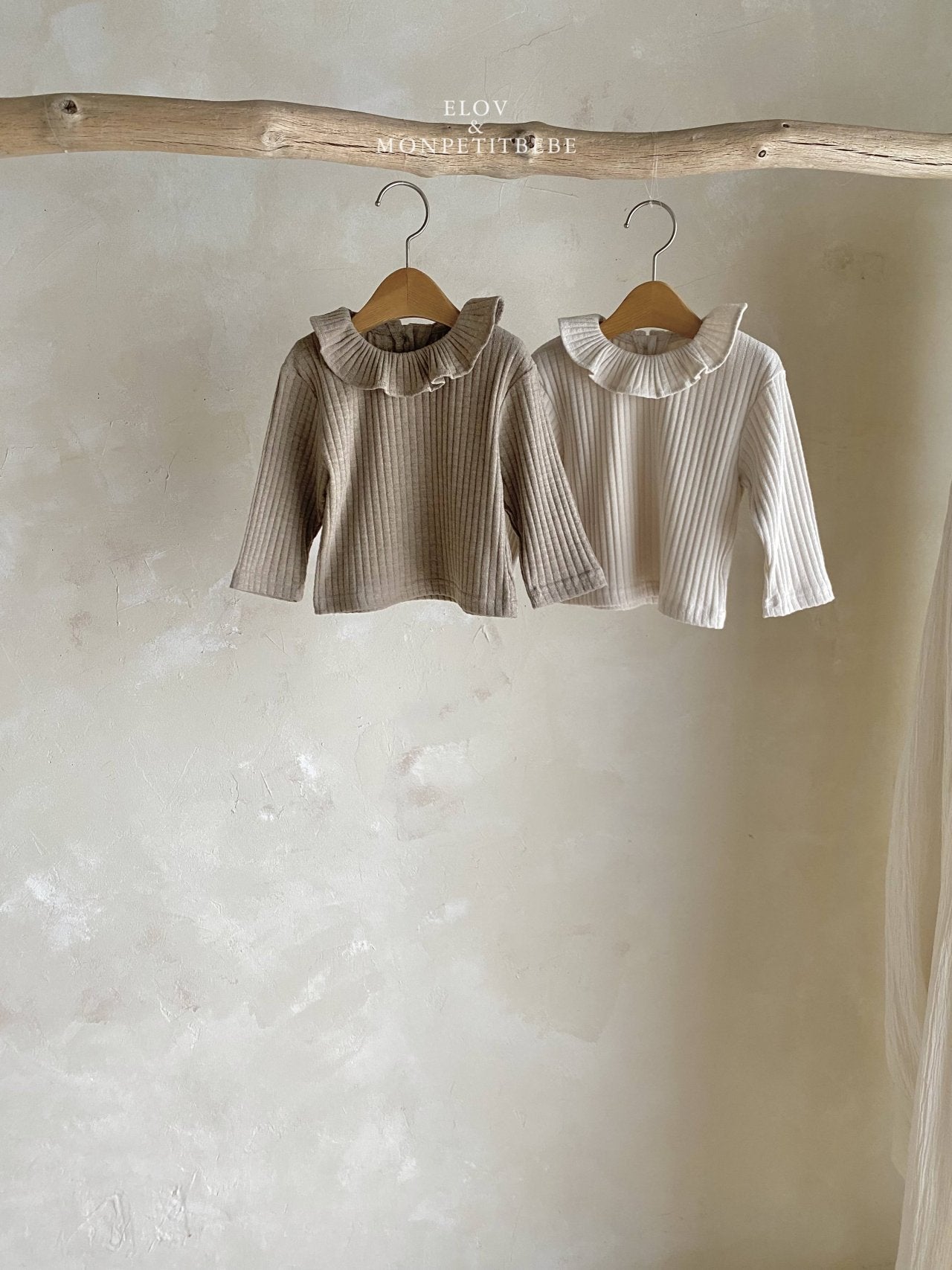 ［Mon petit bebe］Clara ruffle tops