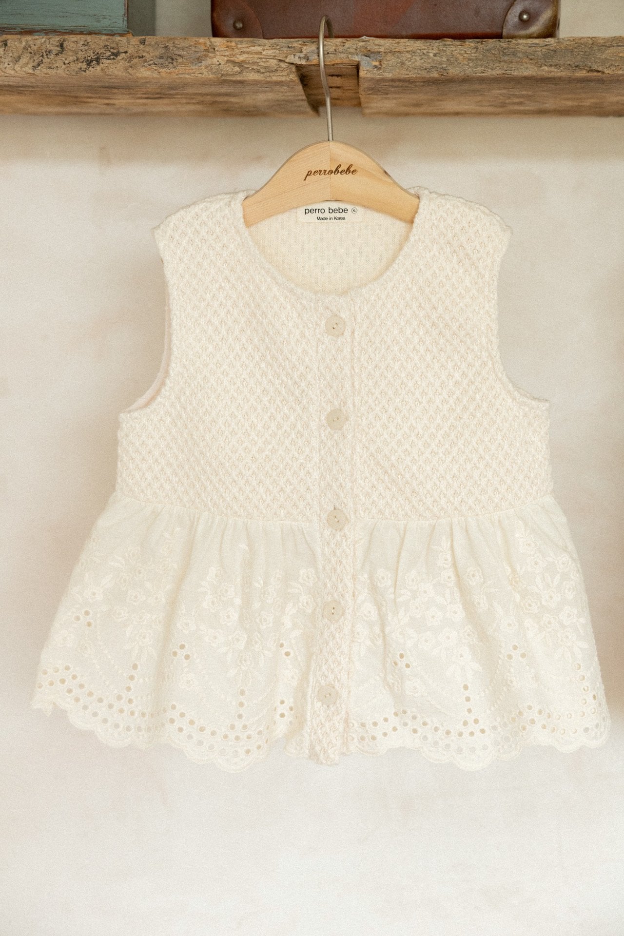 ［perrobebe］Helena knit vest