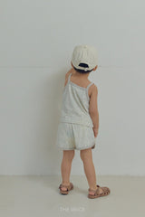 ［The beige］Binding camisole set up
