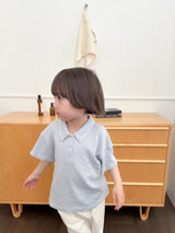 ［digreen］Bobo eyelet collar tee