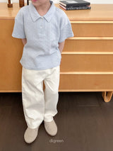 ［digreen］Bobo eyelet collar tee